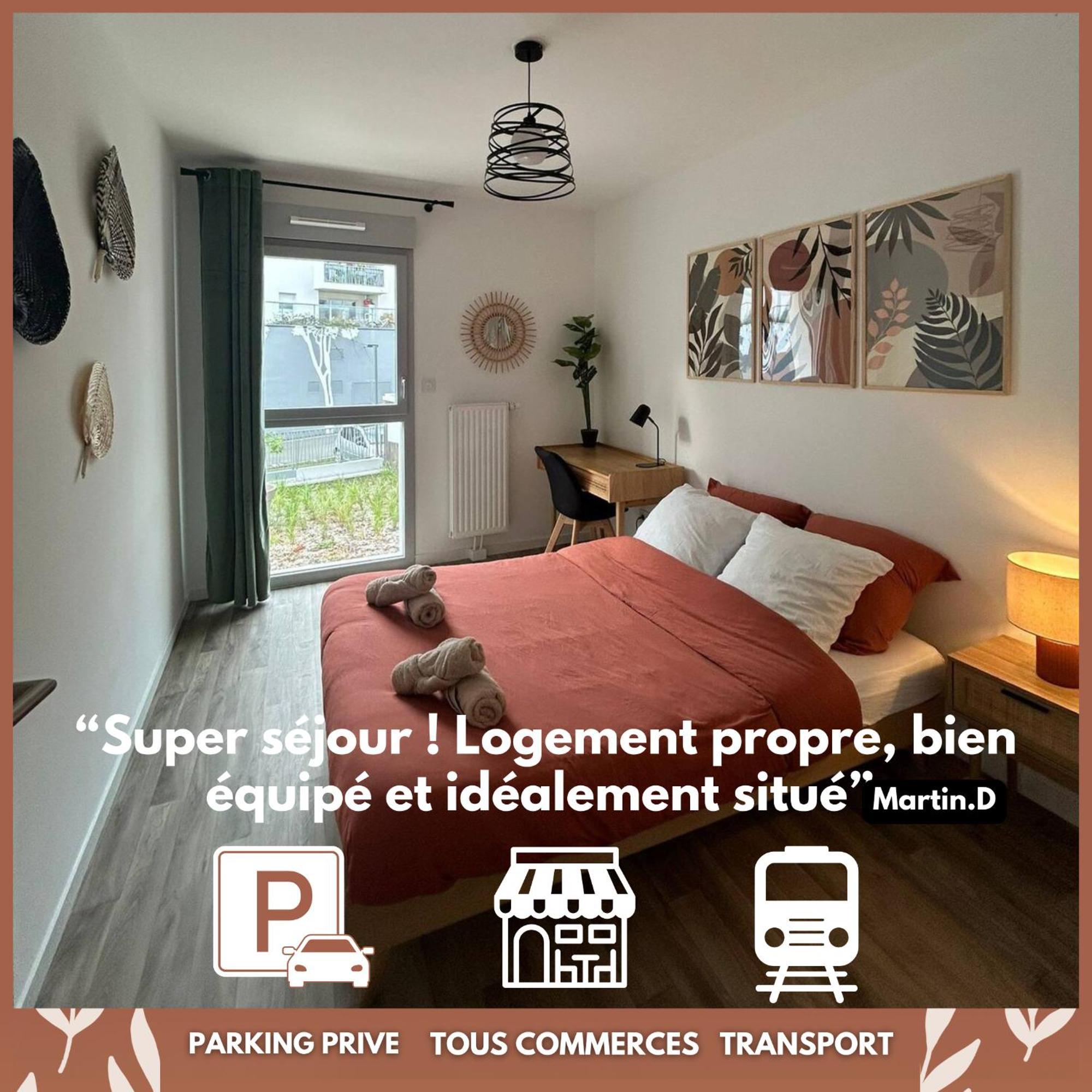 Apartmán T3 Moderne - Proche Tram - Parking Prive Angers Exteriér fotografie